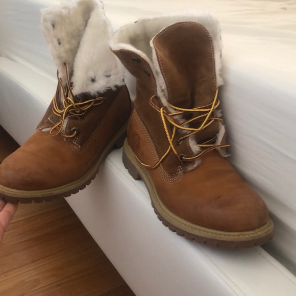 timberland with fur inside